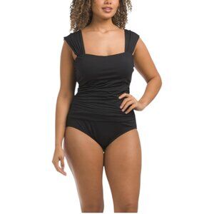 JANTZEN Wide Strap One-piece Swimsuit